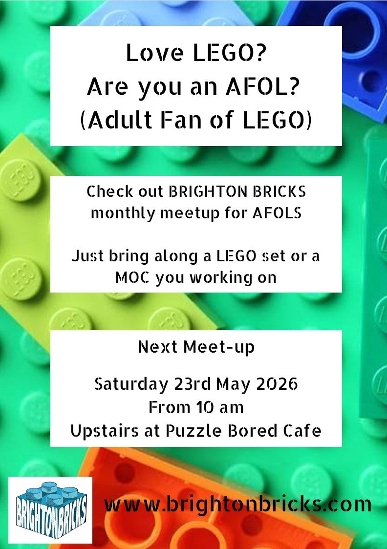 Brighton Bricks 'Adult Fans of Lego' Meet Up - Saturday 23rd May from 10am