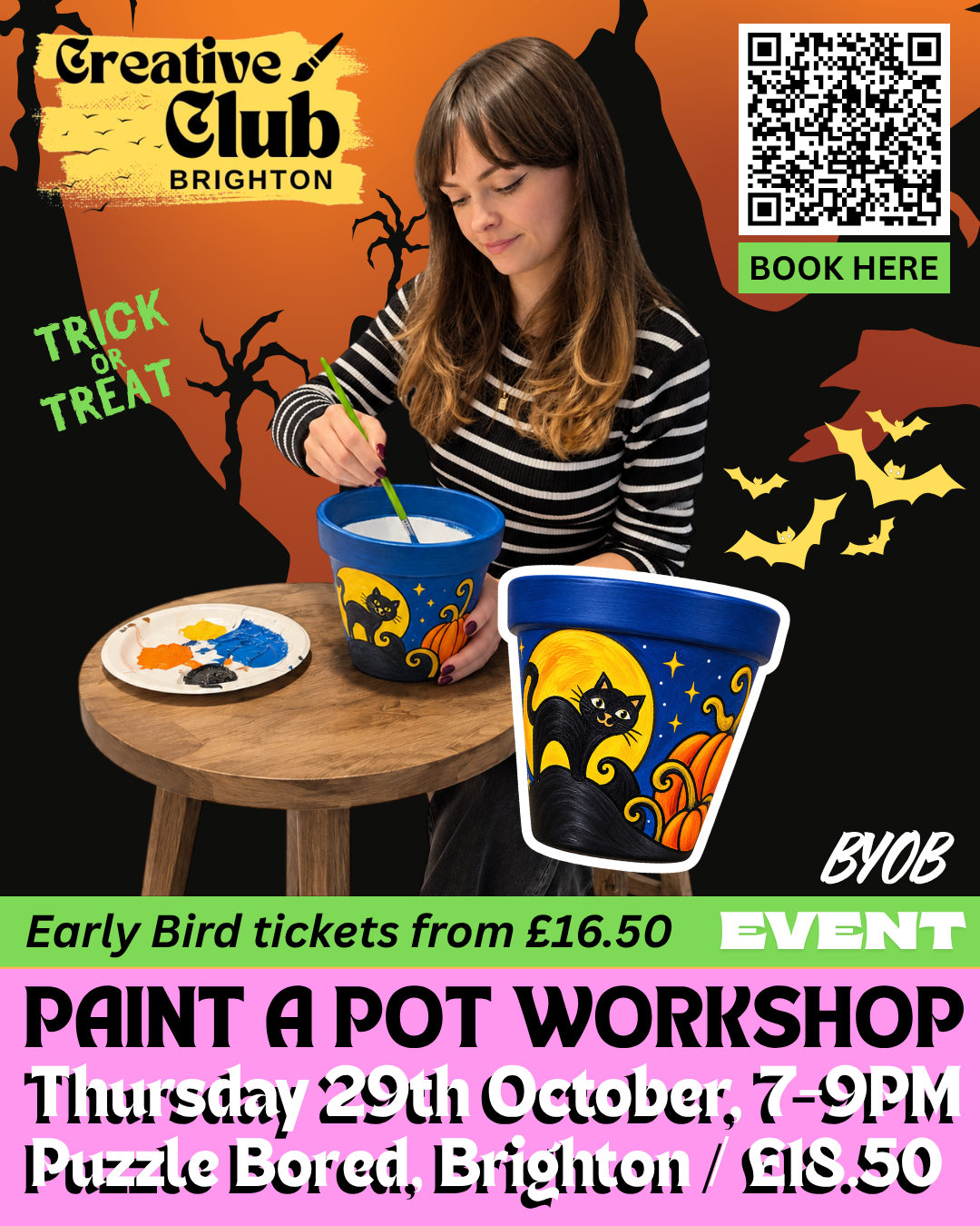 Paint a Pot Halloween Special - Thursday 29th October at 7pm