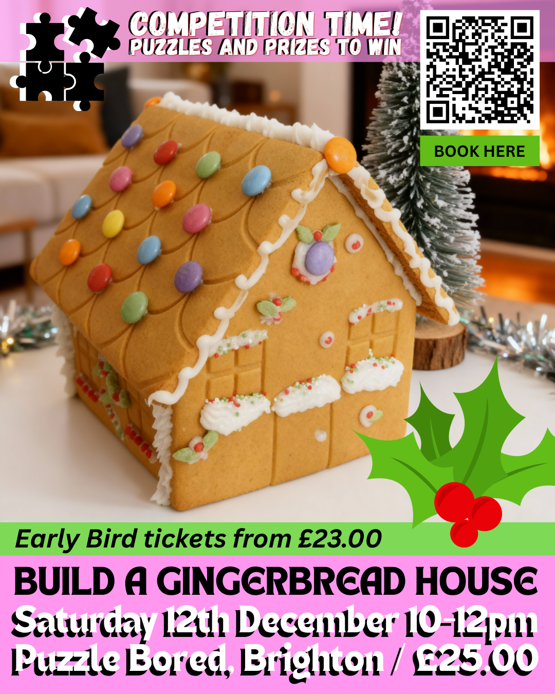 Build a Gingerbread House Competition - Saturday 12th December at 10am