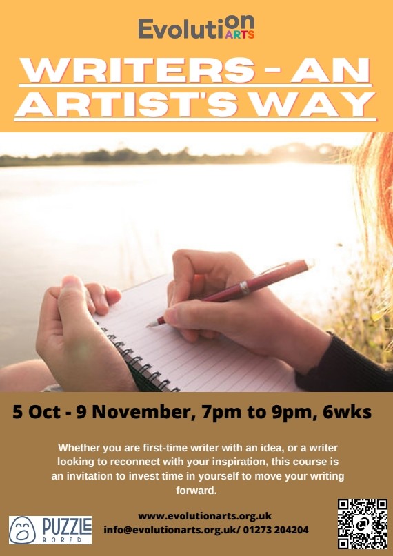 Writers - An Artists Way Weekly Workshop Series - 6 week's from Monday 5th October