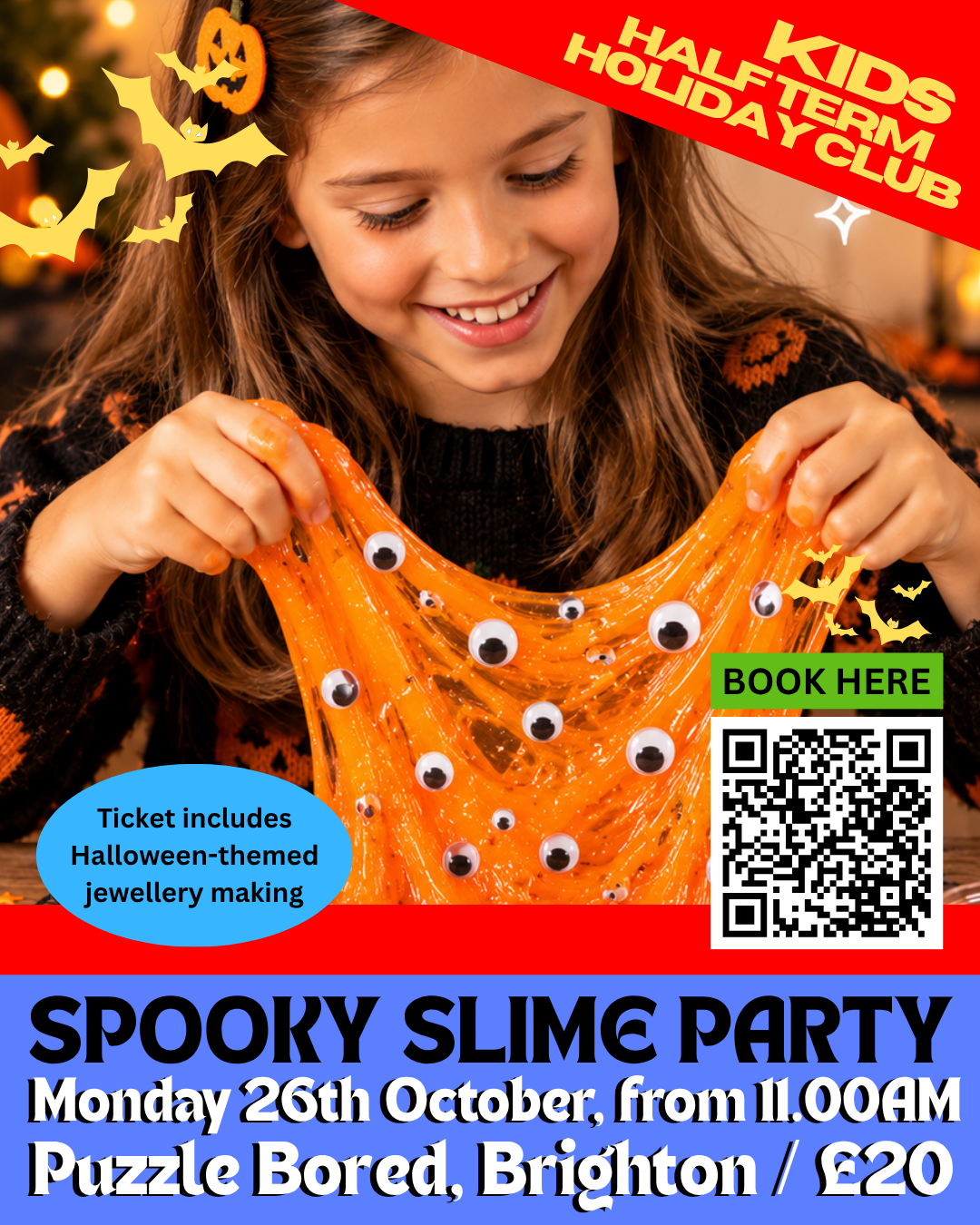 Spooky Slime Party - Monday 26th October from 11am