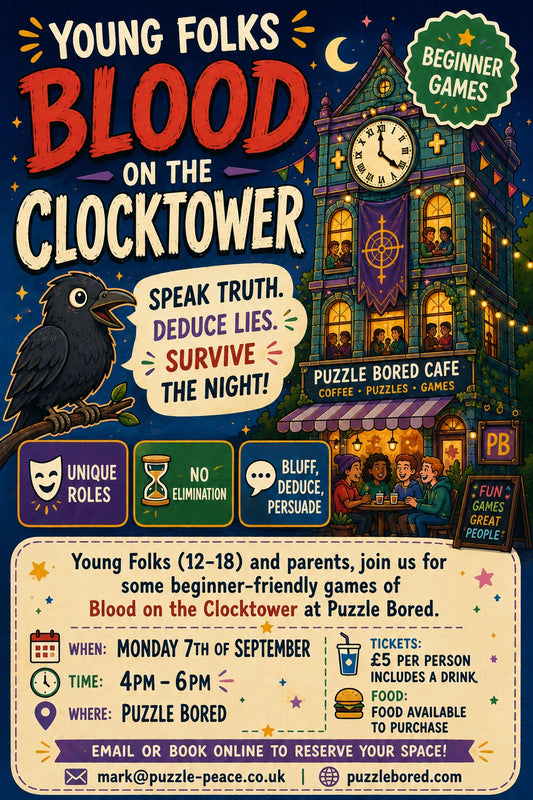Young Folks ' Blood on the Clocktower' - Monday 7th September at 4pm