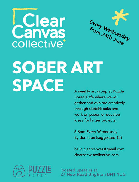 Clear Canvas 'Sober Art Space' - Wednesday 24th June from 6pm