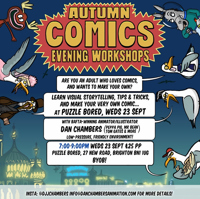 Adult Comics Evening Workshop - Wednesday 23rd September at 7pm