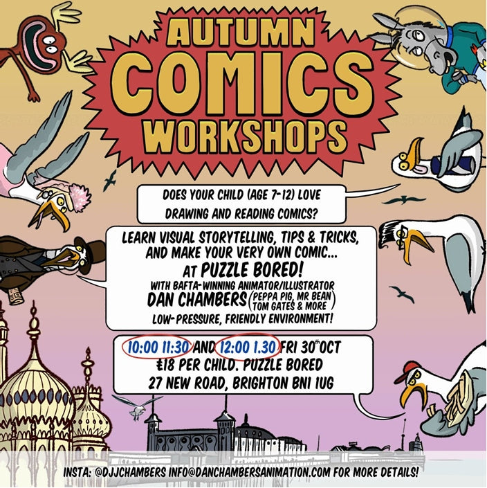 Autumn Comics Workshops - Friday 30th October at 10.30am and 12pm