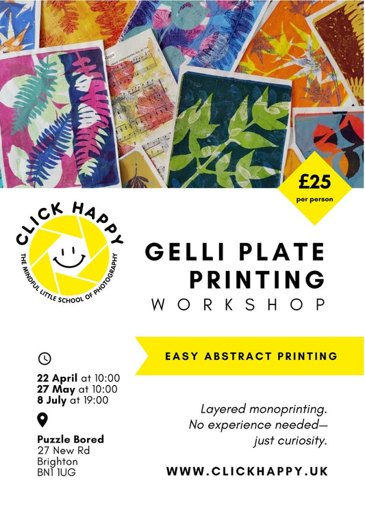 Gelli Plate Printing Workshop - Wednesday 8th July at 7pm