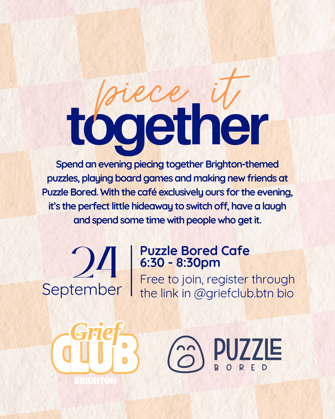 Grief Club Evening - Thursday 24th September from 6.30pm