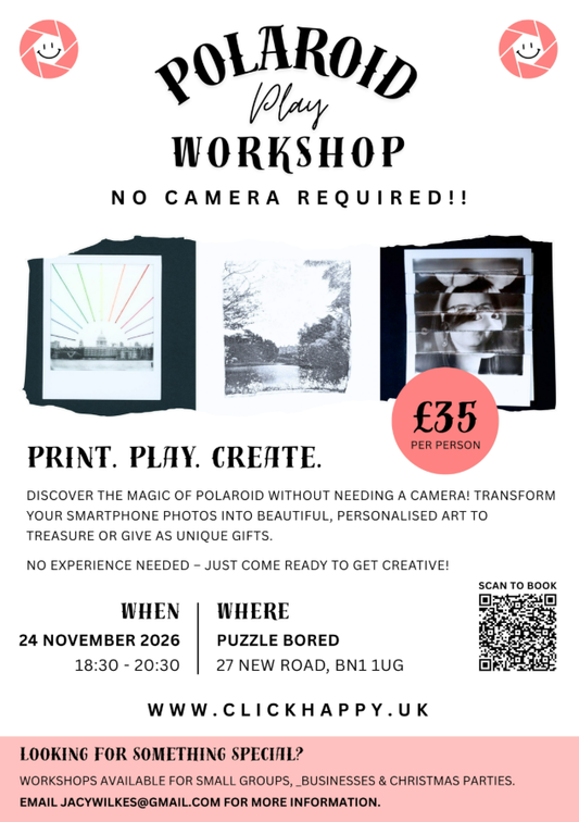 Polaroid Play Workshop - Tuesday 24th November @ 6.30pm