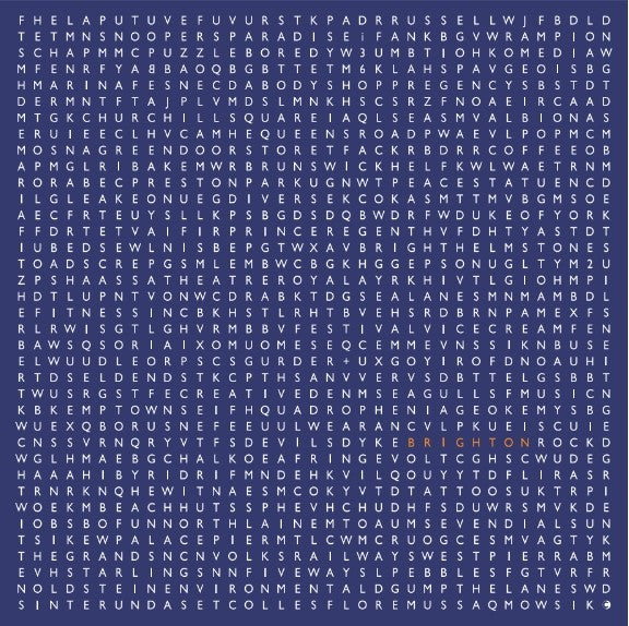 500 Piece Jigsaw Puzzle - Brighton Wordsearch