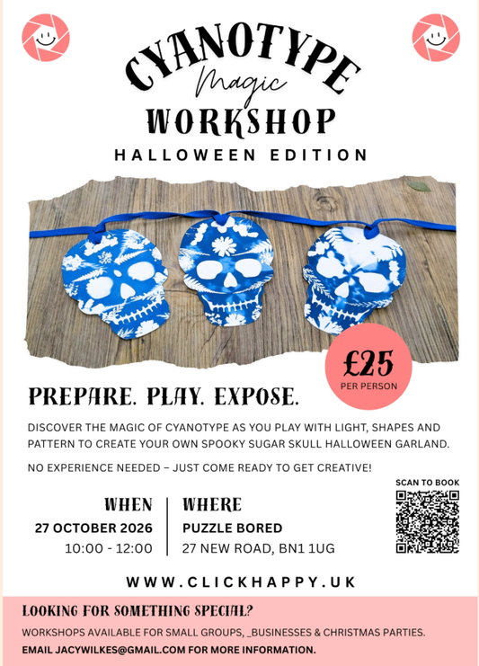 Cyanotype Halloween Workshop - Tuesday 27th October at 10am