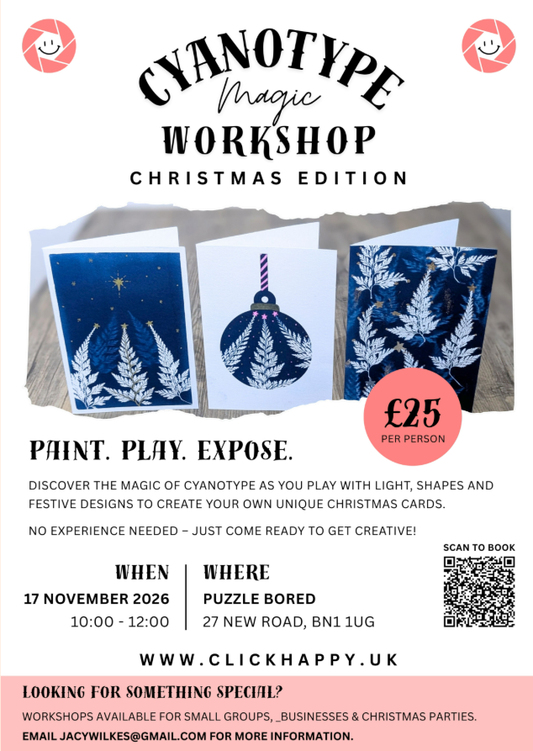 Cyanotype Christmas Workshop - Tuesday 17th November at 10am