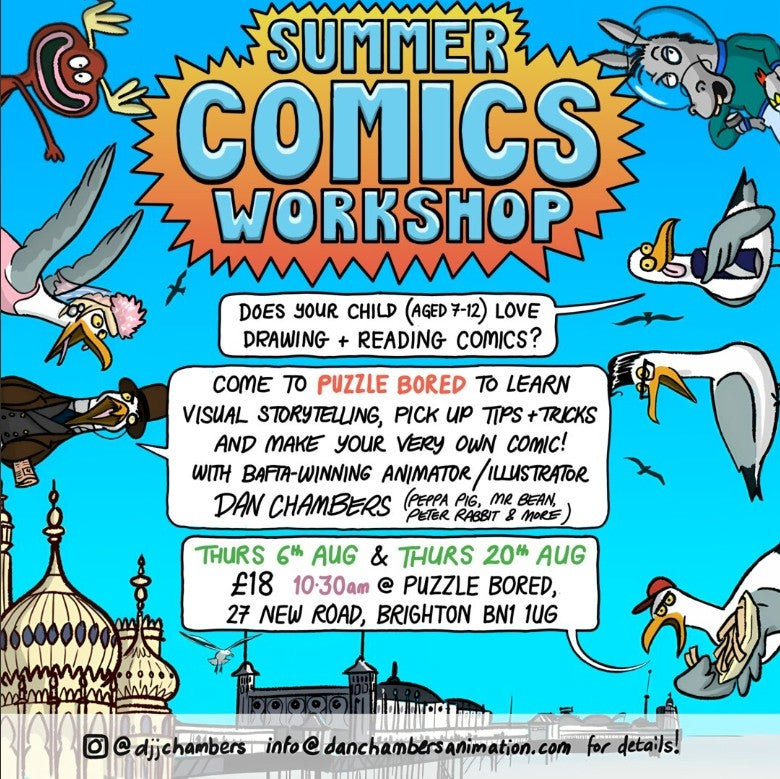 Summer Comics Workshop - Thursday 6th & 20th August at 10.30am